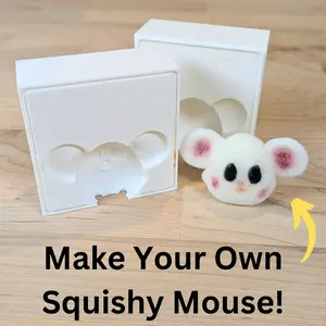 Squishy Mouse Mold - Make Your Own Taba Squishies With This 2-Part Mold