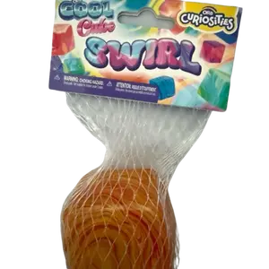 Orb Curiosities Cool Cube SWIRL Random Color Mesmerizing Marbled Pattern Ultra Satisfying Resistance Portable Stress Crusher