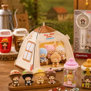 MINISO x Monchhichi Coffee Farm Collection | Cute Full Series Gifts, Phone Stand, Night Light, Phone Strap, Fan & Blind Box