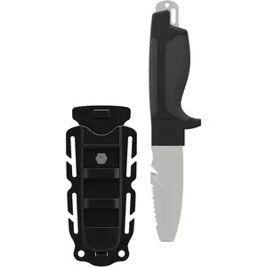 Gear Aid 3" Tanu Dive and Rescue Blunt Tip Fixed Blade Knife with Sheath