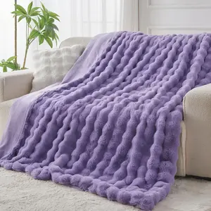 TikTok’s Softest Blanket Ever!  Ultra-Fluffy Faux Fur Throw – Cozy, Fuzzy & Warm Vibes (50x60) - bubble  blanket