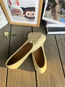 Women's Trendy Split-Toe Ballerina Flats, Breathable Soft PU Slip-In Shoes, Lightweight Non-Slip Affordable Casual Footwear for Everyday & Outdoor Activities, 2026 Trending Women's Shoes, Breathable Ballet Flats, Slip-In Ballet Flats