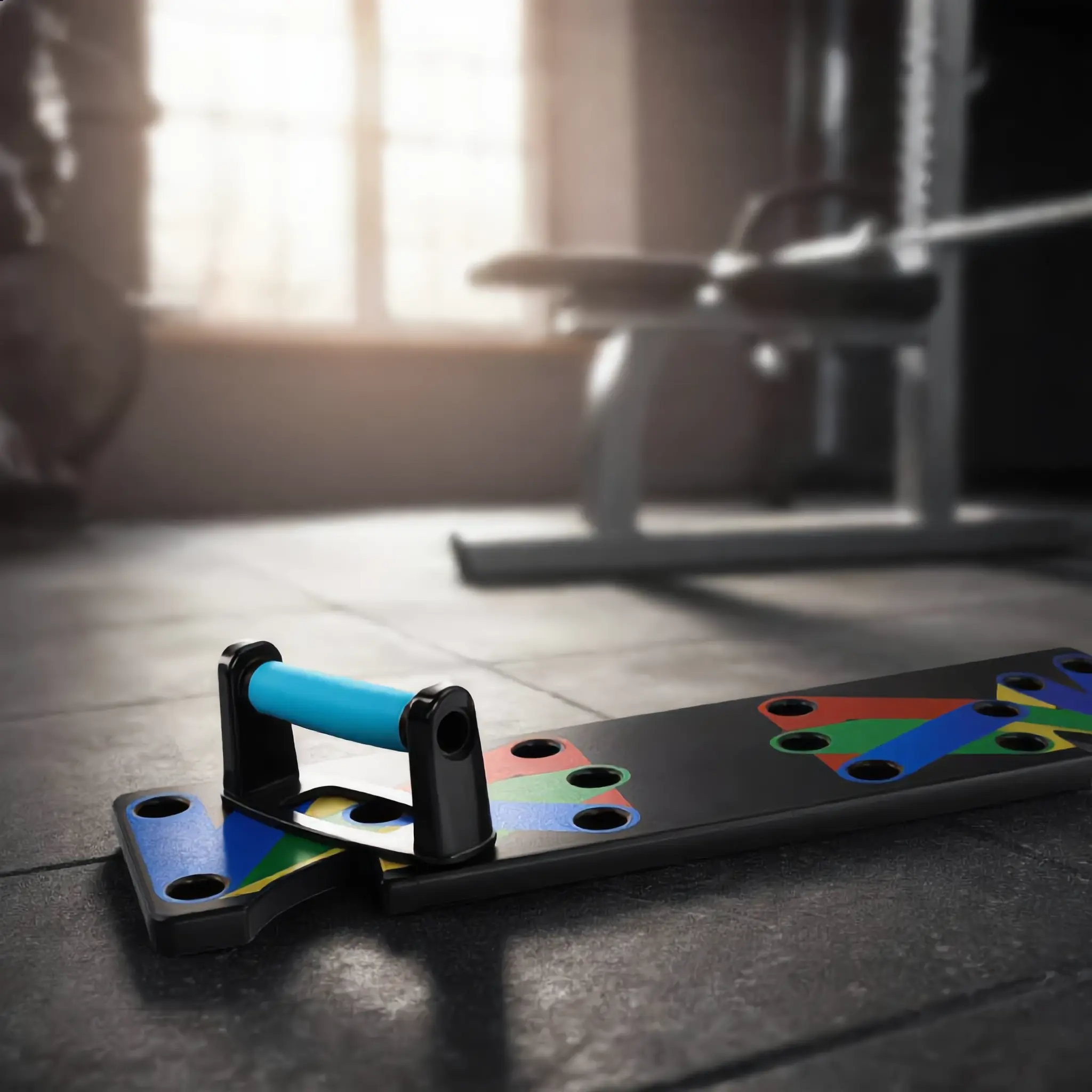 9-Function Color-Coded Push-Up Board — Multi-Grip Home Gym Trainer