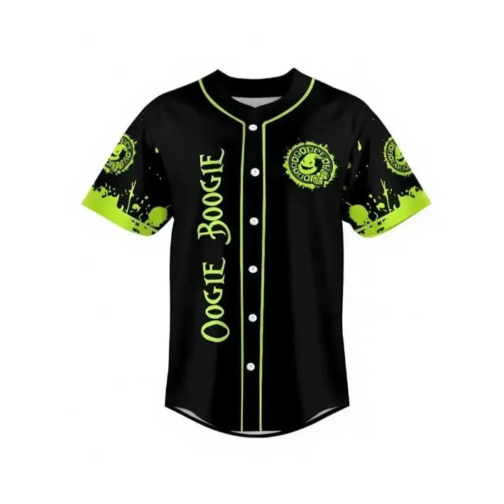 Full Print Unisex Boogie Baseball Jersey Shirt, Casual Baseball Jersey Shirt, Print Baseball Jersey, Jersey for Men and Women, Baseball Jersey Style