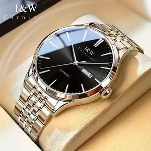Carnival Automatic Winding Watch For Men, Waterproof Watch With Sapphire Mirror, Business Watch, Holiday Gift