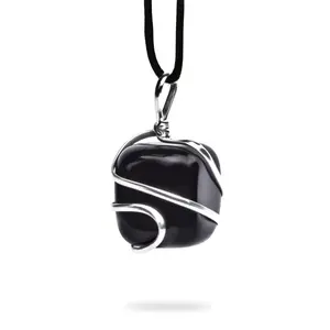 Black Obsidian Pendant: Sleek Protection