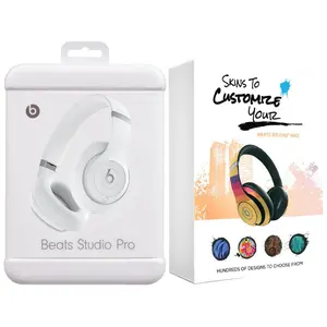 Beats Studio Pro Bluetooth Wireless Noise Cancellation Headphones with MightySkins Customization Code - Matte White
