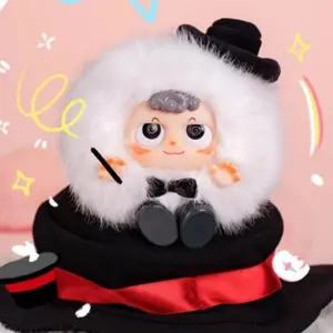 Heyme Spookie "Dear Little Ghost" Plush Blind Box, Cute Kawaii Round Ghost Themed Keychain, Adorable Fluffy Emotional Ghost Collectible, Viral Heyme Plush Charm Blind Box, Sweet & Quirky Emotional Plush Toy for Teens & Collectors
