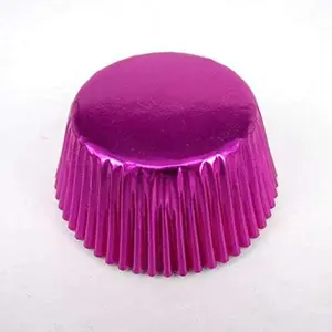Foil Metallic Paper Muffin Cupcake Liners Cases Baking Cups 100 count,Standard Size 2x1.25inch