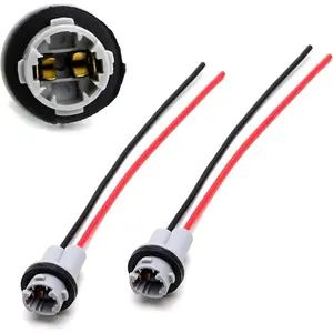 912 920 921 T15 Nylon Base Socket/Base w/Pigtail Wiring Harness As Repair, Replacement or Retrofit