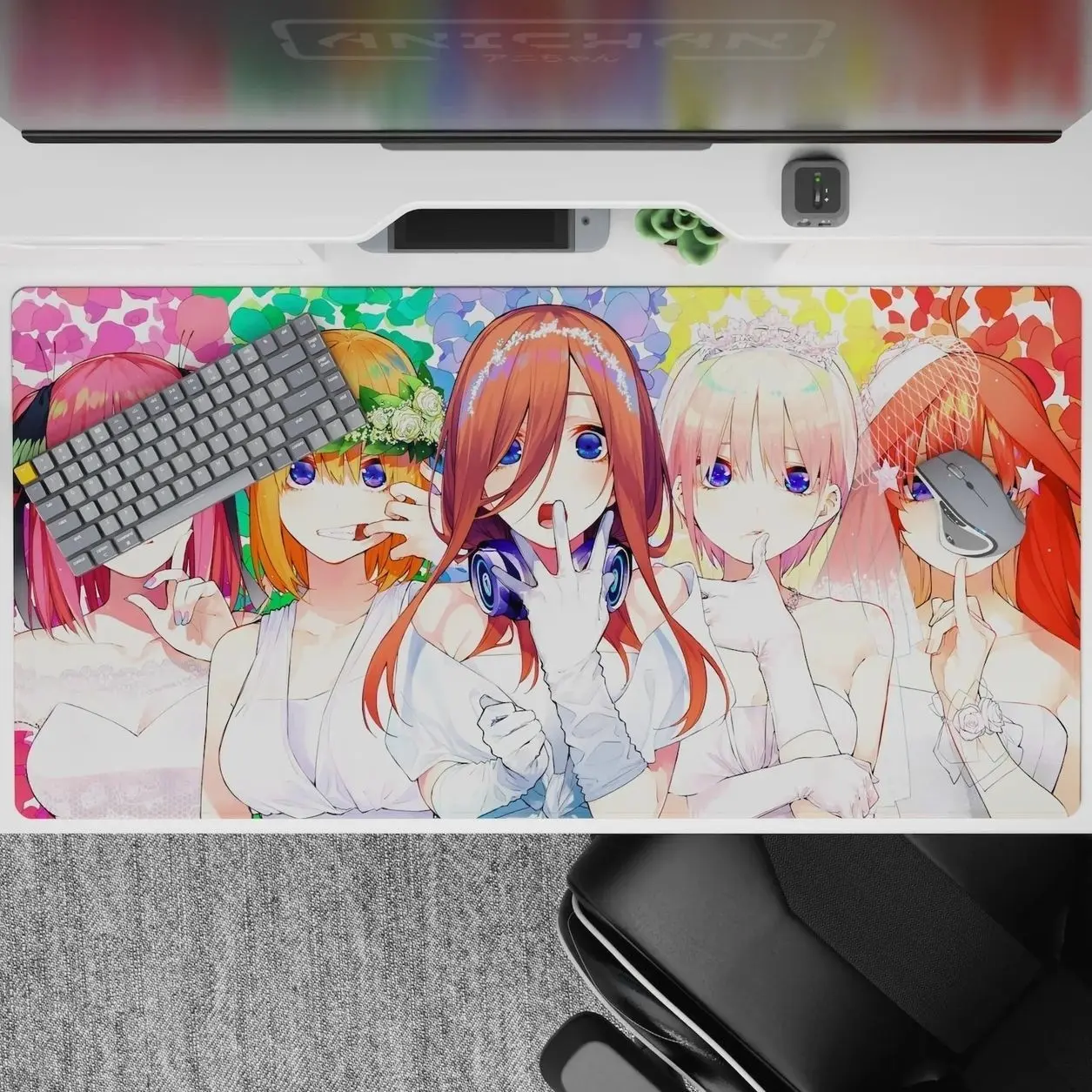 Ichika Quintuplets Rainbow - Anime Girl Mouse Pad - The Quintessential Quintuplets AniChan