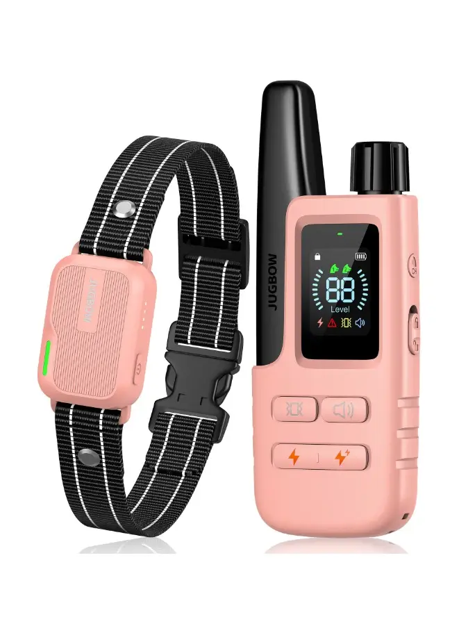 Jugbow Dog Training Collar - 4200FT Dog Shock Collar with Remote, 4 Training Modes, Security Lock, IPX7 Waterproof, Rechargeable e-Collar for All Bree
