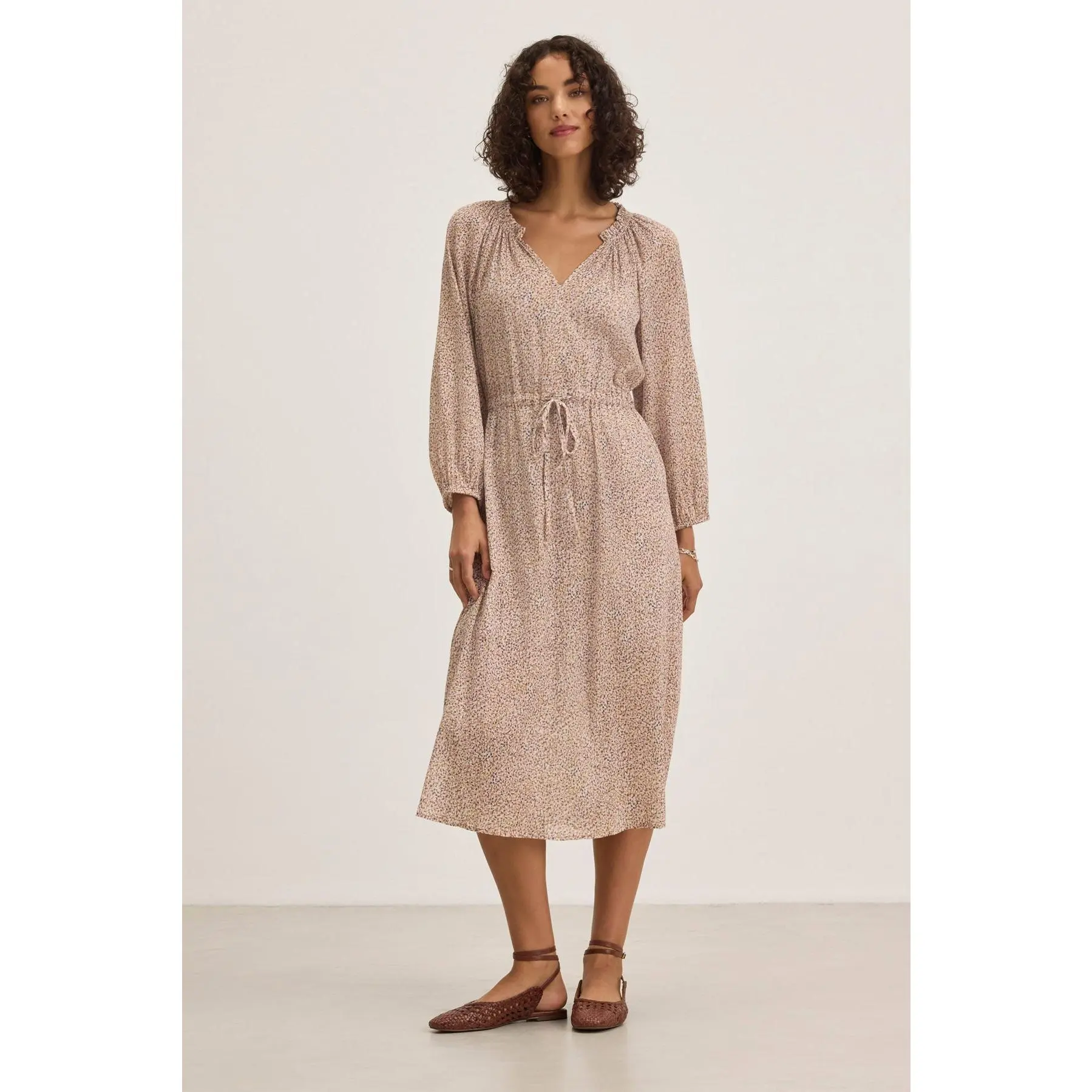 LIMA PRINTED CRINKLE COTTON GAUZE DRESS