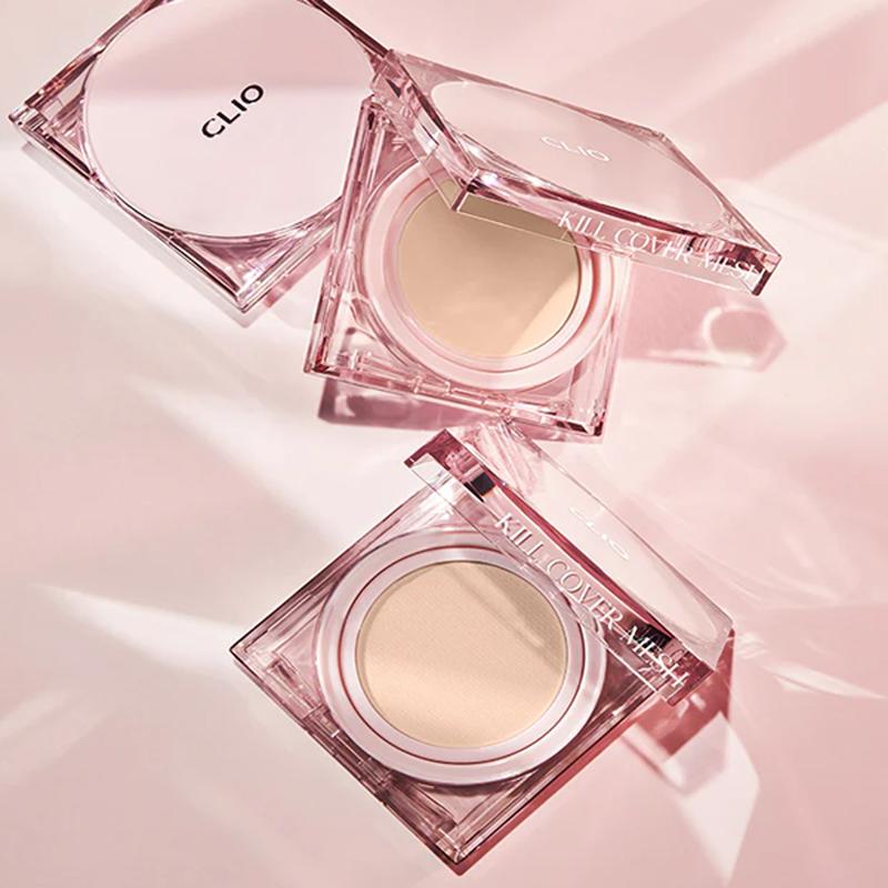 CLIO - Kill Cover Mesh Glow Cushion Set - Korean Makeup Coverage -  Smooth Radiance  Foundation FlawlesConcealer Radiant Cosmetic