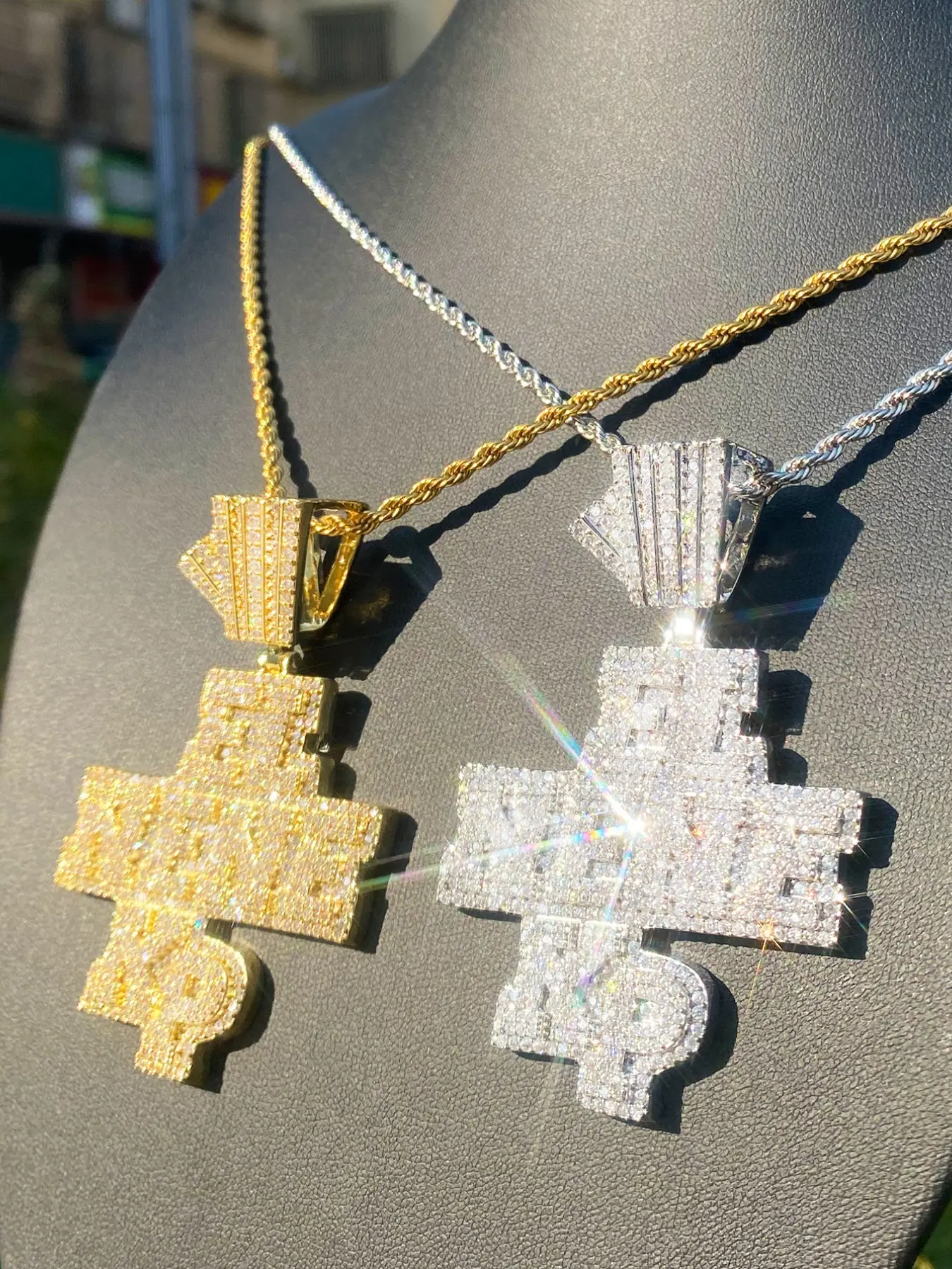 Iced Out EL NENE KP Necklace Pendant for Men Real Copper 5A Cubic