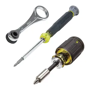 Multi-Bit Screwdriver and Mini Ratchet Tool Set (3-Piece)