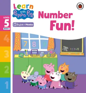 USED-Learn with Peppa Phonics Level 5 Book 9 – Number Fun! (Phonics Reader) by Peppa Pig (Paperback)