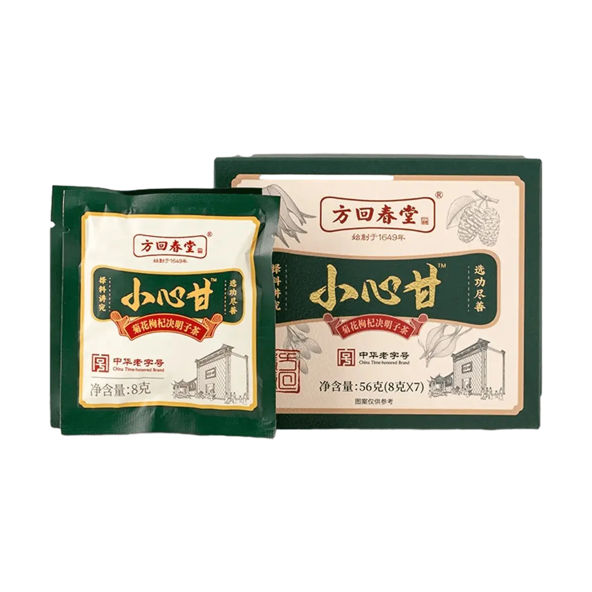 FHCT Chrysanthemum Goji Berry Cassia Seed Herbal Tea Bags - Liver Soothing & Stress Relief - 56g (15 Bags)