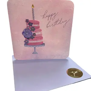 FSC Mini Macaron Cake Birthday Card