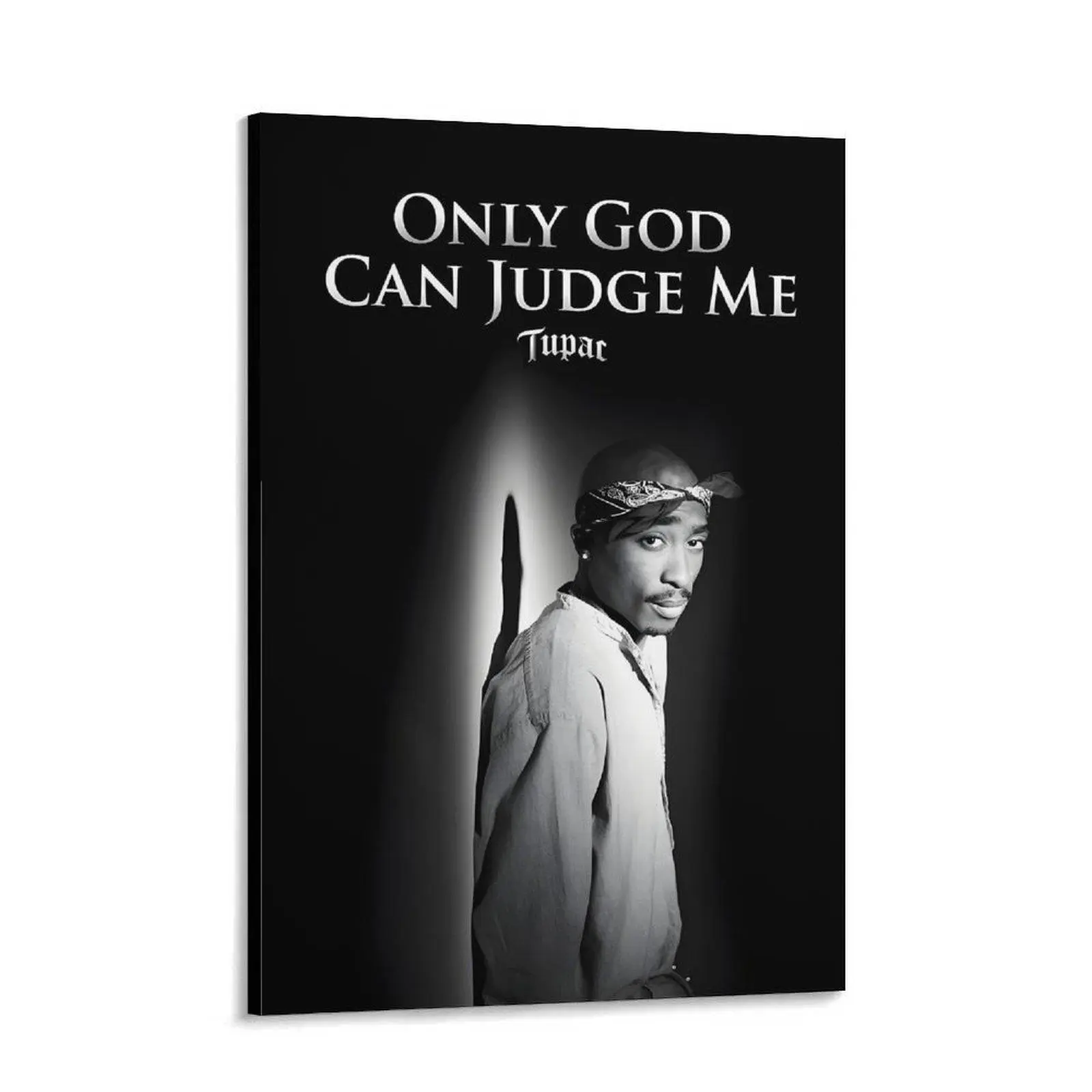 2Pac "Only God Can Judge Me" Customizable Artistic Photo Painting Poster - 90s Hip Hop Rapper Music Merch, Multi-Size Home Supplies Room Decor, Ideal Gift for Rap Enthusiasts