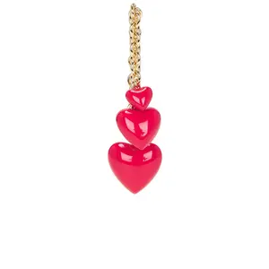 Roxanne Assoulin Happy Heart Bag Charm in Cherry Red