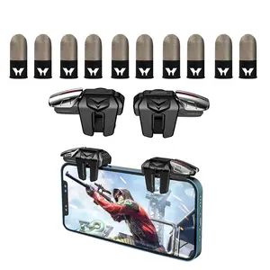 Pubg Mobile Controller, 38-Pin Fiber Dual Design, 10-Piece Game Finger Grips, Compatible with Most Phones, Perfect Gift for Boys