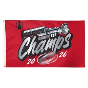 Carolina WinCraft 2026 Cup Champions Locker Room 3x5 Ft Flag, 3x5 Ft Premium Deluxe Banner, Championship Celebration Flag, Gift for Hockey Fans, Home & Man Cave Decor