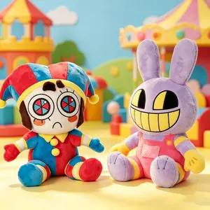 The Amazing Digital Circus Jax & Pomni Plush Set Cozy Cuddly Ragdoll Pillows Ultra Soft Fabric Ideal for Collectors Kids Teens Adults