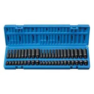 Eagle GY9748 1/4" Drive Standard and Deep Fractional, Metric Master Socket Set - Comprehensive Set for Home Improvement, Electrical Equipment Needs