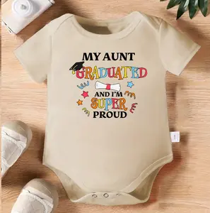 My Aunt Graduated And I'm Super Proud Baby Bodysuit, Graduation Baby Onesie, Proud Niece Nephew Outfit, Cute Infant Romper, Family Graduation Gift, Newborn Celebration Clothes