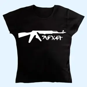 AFXFT Baby Tee, emo Y2k Top, Women Summer Short Sleeve Shirt, Y2k 2000 tops, Casual Cotton Tee, Gift For Girlfriend