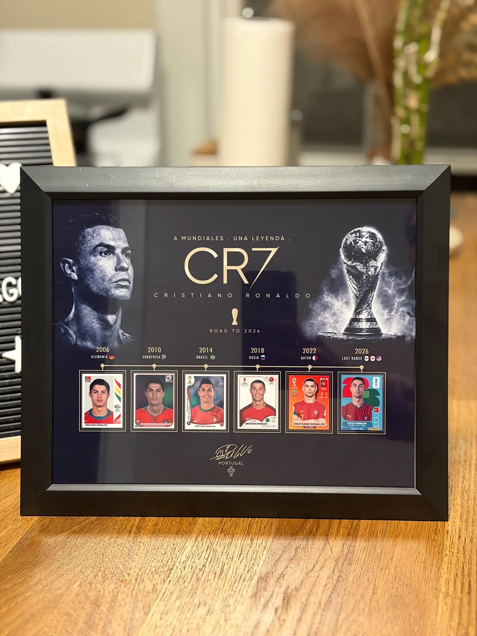 The last world cup Ronaldo  Football Poster | Cinematic World Cup Soccer Print