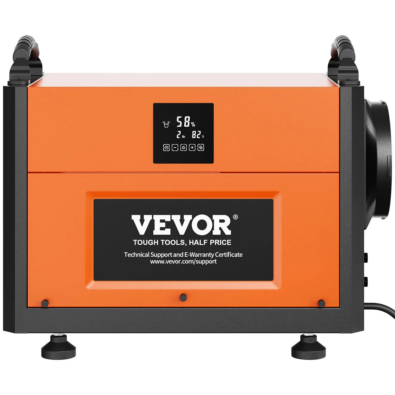 VEVOR 156 Pints Commercial Dehumidifier with Drain Hose for Crawl Spaces, Basements Warehouse & Job Sites, Large Capacity Dehumidifier for Water Damage Restoration, Auto Defrost, CSA Listed