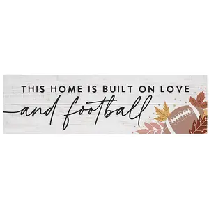 Sincere Surroundings 24" Love and Football Pallt Board