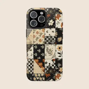 Whimsigoth Phone Case Checkered For Samsung S25 24 23 iPhone 17 16 iphone 15 pro max case 14, iphone 13 cases, 12, 11 Shockproof Cellphone Protection Smartphone Casing Screen Protector Cover