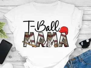T-Ball Mama T-shirt, Baseball Mom T-shirt. Mother's Day T-shirt, Gift For Mom.