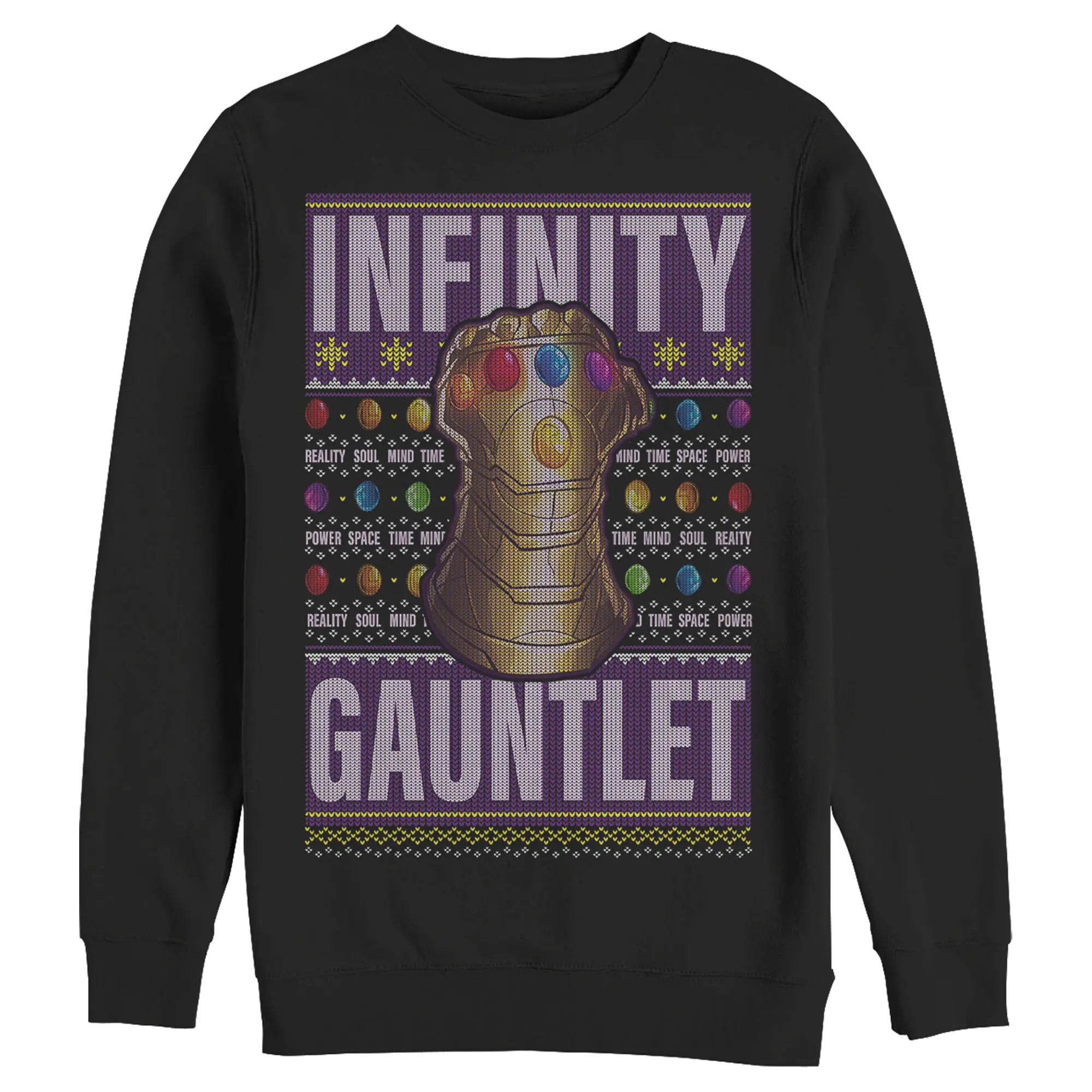 Men's Marvel Ugly Christmas Thanos Gauntlet Sweatshirt