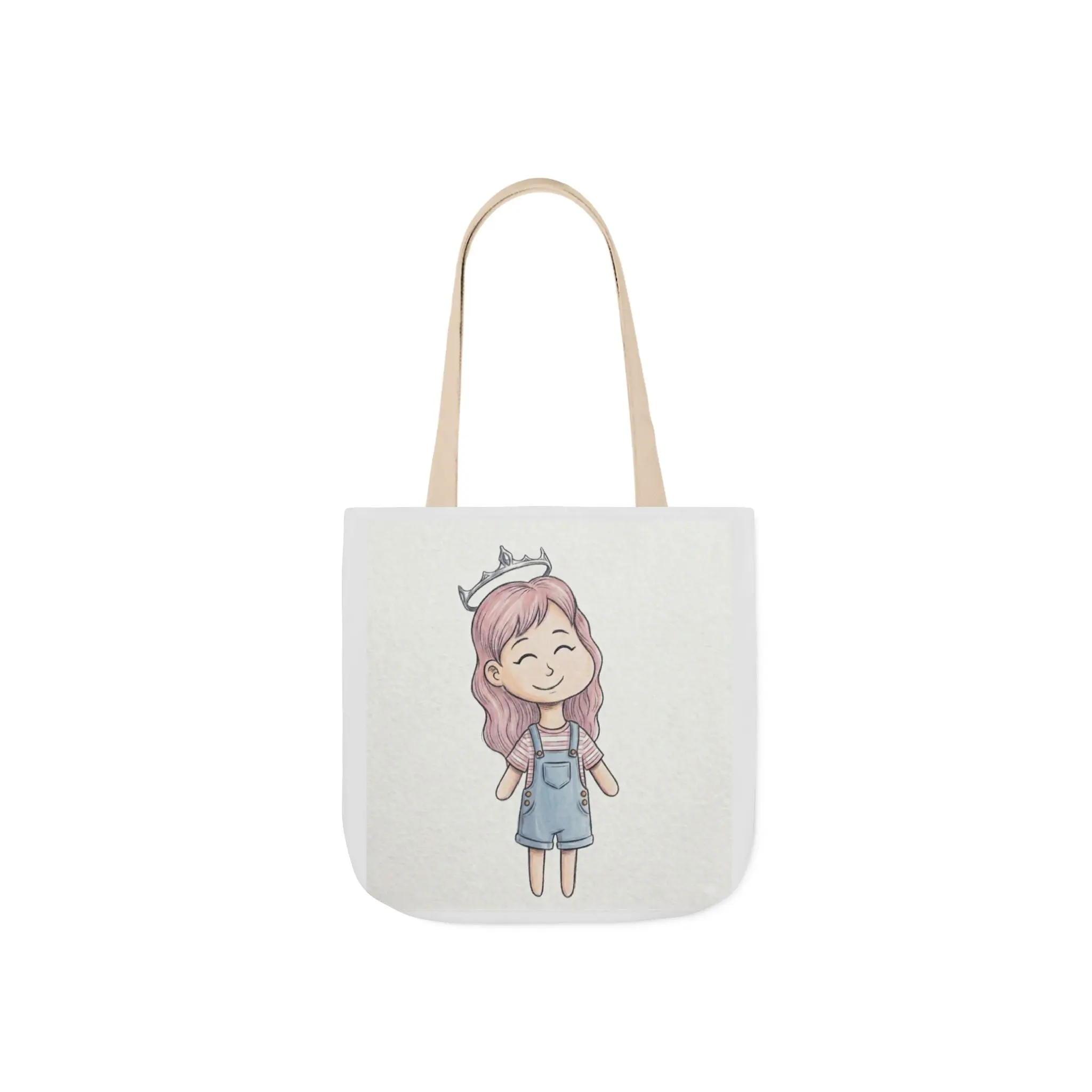 Cute Princess Girl Canvas Tote Bag