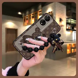 protective case Back Cover Phone Case For TCL 50 5G/50XE 5G/50XE NXTPAPER 5G Dirt-resistant Skin-friendly feel Anti-knock Black pearl pendant cute Cartoon silicone soft case