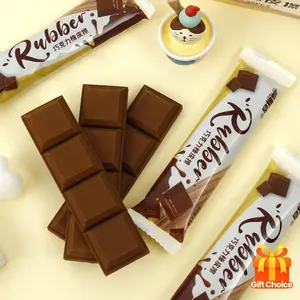 Funny Chocolate Eraser Gift, Realistic Design Pencil Rubber, School Prize & Exam Art Supplies, Perfect Teacher Student Present