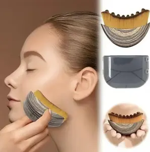 New Lymphatic Contour Face Brush, Dry Brushing Face Brush, Massager for Face, Chin & Jawline Sculpting, Ergonomically Designed to Fit The Skin Precisely and Relieve Fatigue