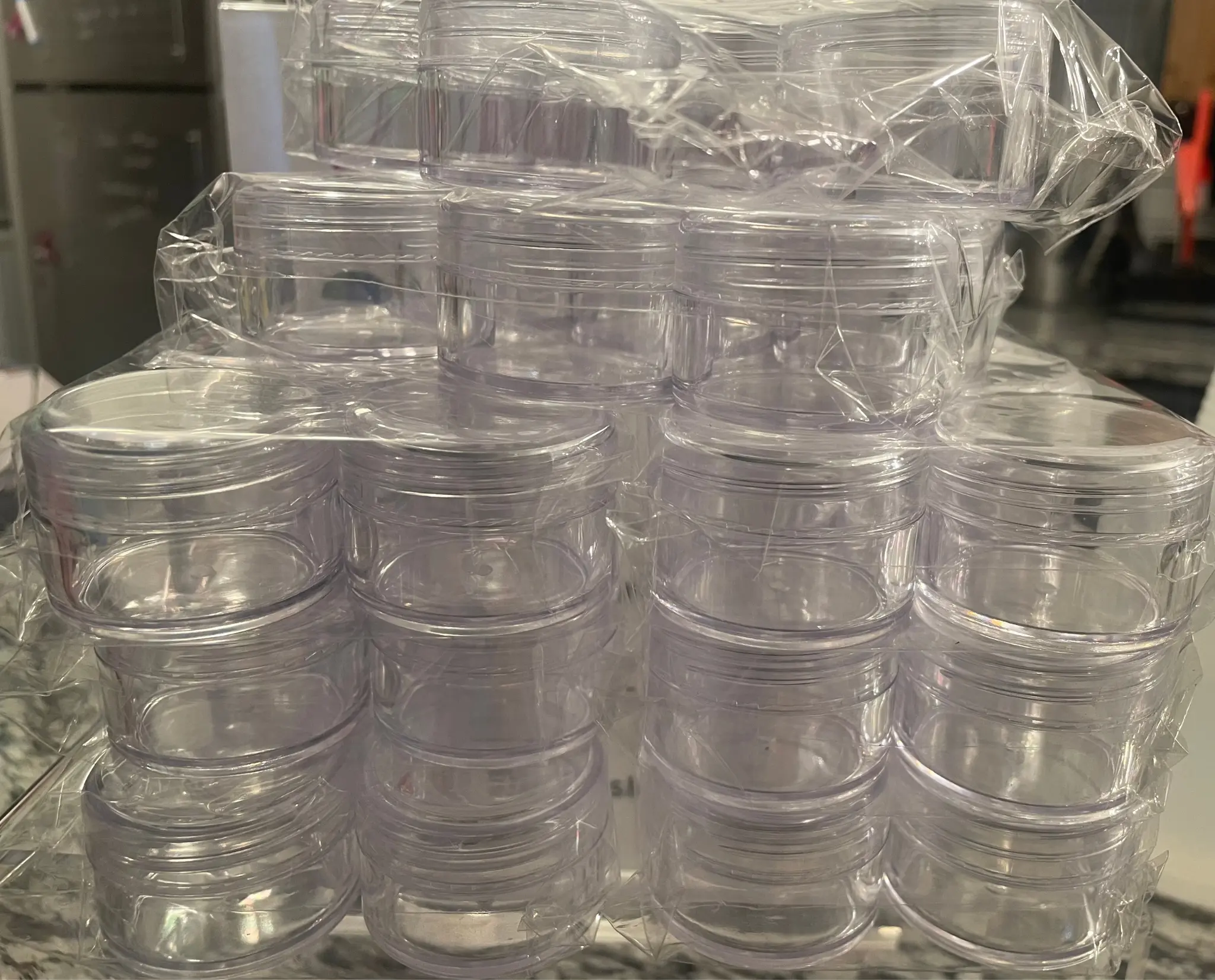 20gram Clear Transparent Acrylic jars | Screw On | Perfect for Lip Scrub Balm and Powders | Multiple Quantities