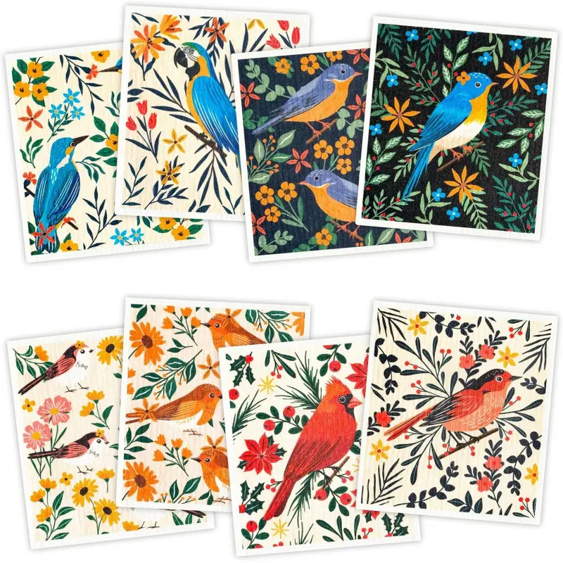 8 Count- Flowers and Birds