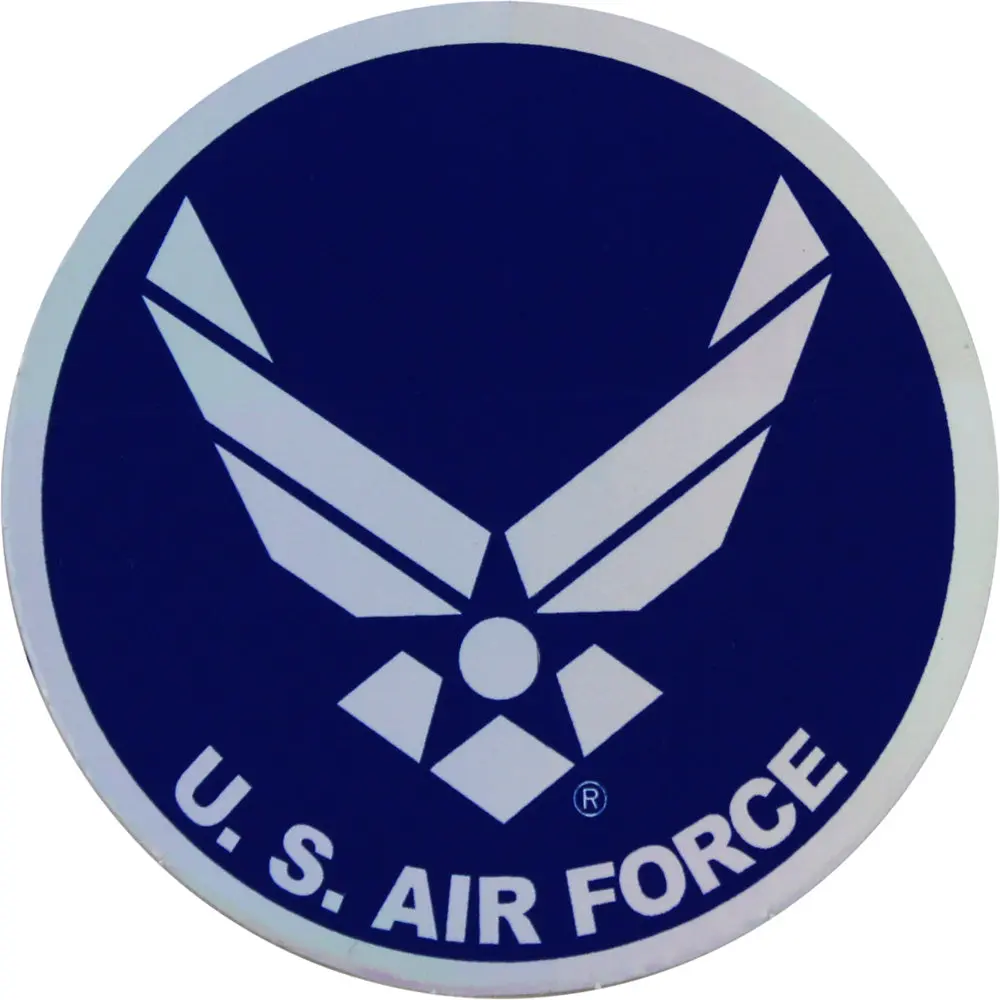 Air Force Hap Arnold Wings Small Prism Sticker - Military Logo Car Exterior Decal for Vehicle Decoration