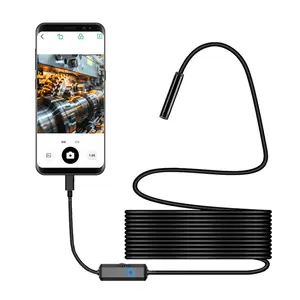 3-in-1 USB endoscope camera, flexible pipe inspection camera suitable for smartphone and car pipe repairs infrared night vision