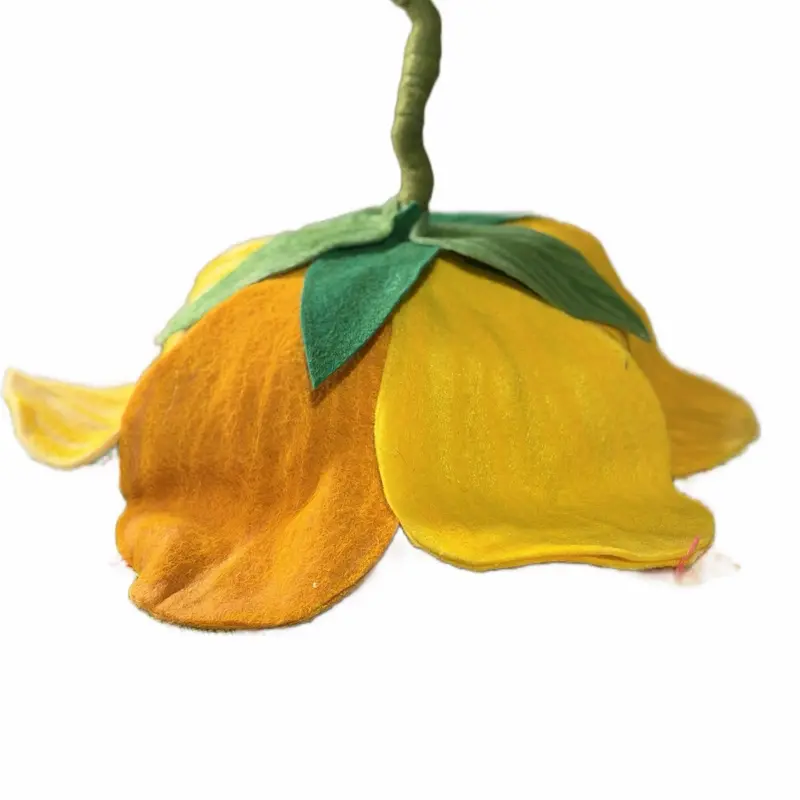 Felt Flower Hat For Spring