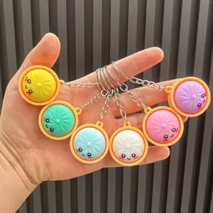 Gift for Her/Him 20pcs Keychain Set, Cute Dumpling Keychains, Suitable for Classroom Prizes, Gift Bag Fillers, Steamed Bun And Dumpling Keychain accessories, Birthday And Mother'S Day Gifts, Treasure Box Prizes