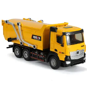 1/50 Scale Diecast Dump Truck Toy Movable Arm 360° Rotating Construction Gift