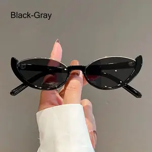 Hot Sale Vintage Cat Eye Sunglasses Half-frame Shades Goggle Sun Glasses Fashion Trendy UV400 Eyewear Accessories for Women
