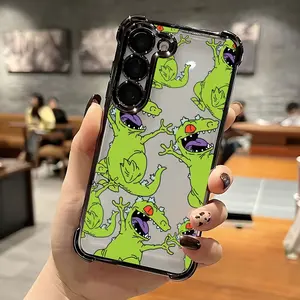 Adorable Cartoon Design Featuring Mischievous Characters, This Phone Case Is Compatible with for samsung for galaxy S25, S24, S23, S22, S21 FE Ultra Plus, Offering a Transparent Soft Back That Protects Against Drops.